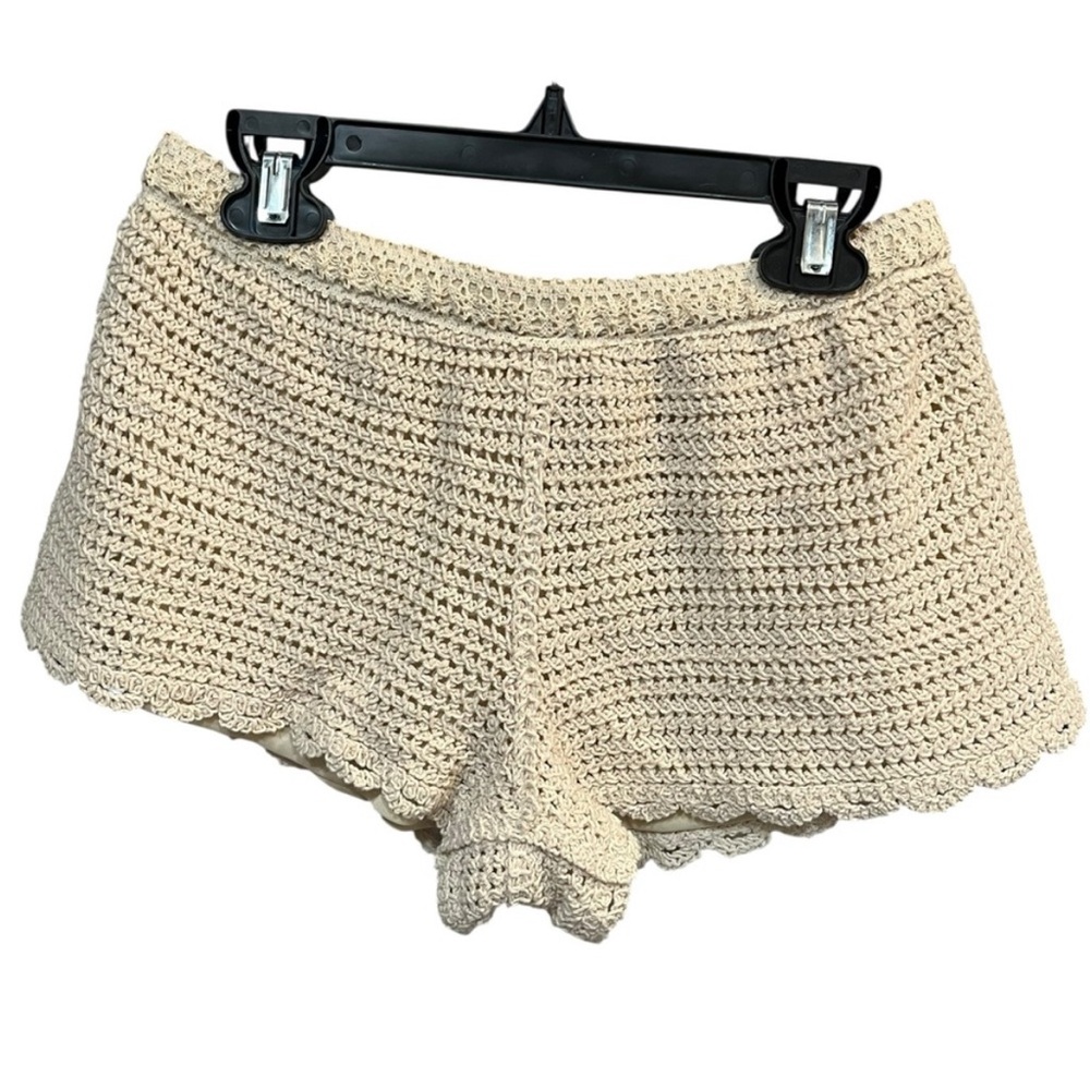 NWT PacSun Beige Crochet Shorts - “Your Favorite Shorts” w/Liner - Medium - Picture 7 of 12